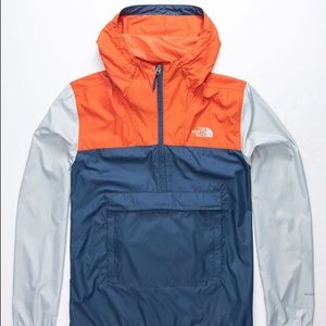 THE NORTH FACE Fanorak Orange & Blue Mens Windbreaker Jacket